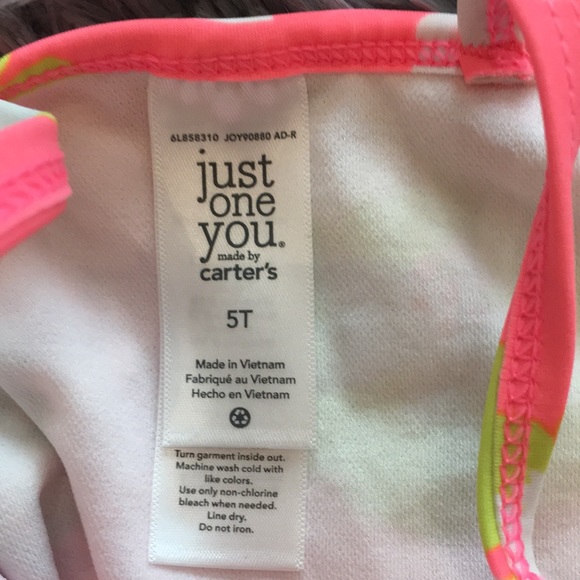 😻 Just One You Girls One Piece Swimsuit Size 5T Sun Protection - Picture 3 of 3